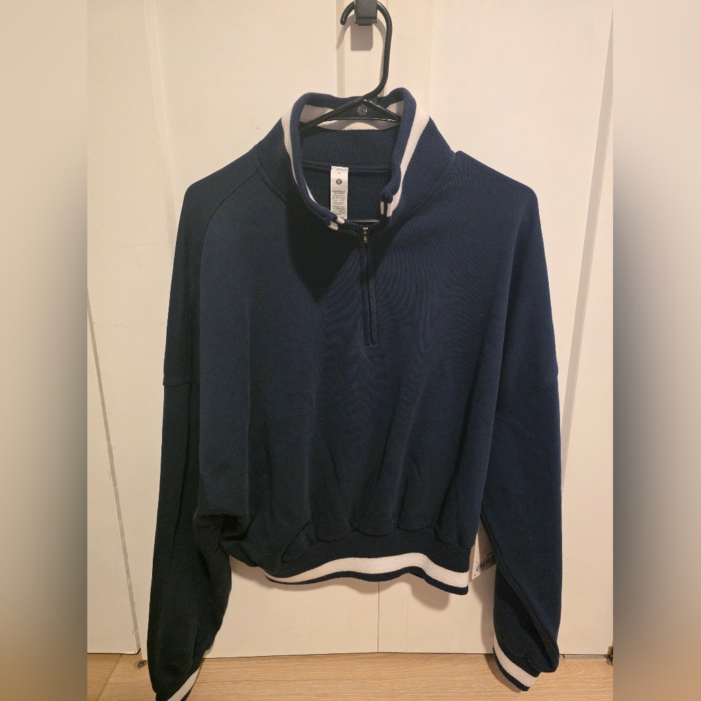 Lulilemon Perfectly Oversized Ringer Funnel-Neck Half Zip